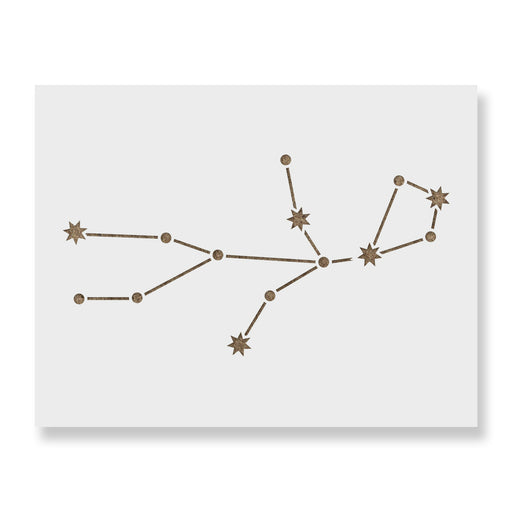 Virgo Constellation Stencil