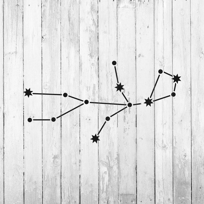 Virgo Constellation Stencil