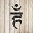 Vishuddha Throat Chakra Symbol Stencil
