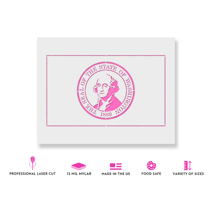 Washington State Flag Stencil