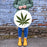 Weed Leaf Stencil