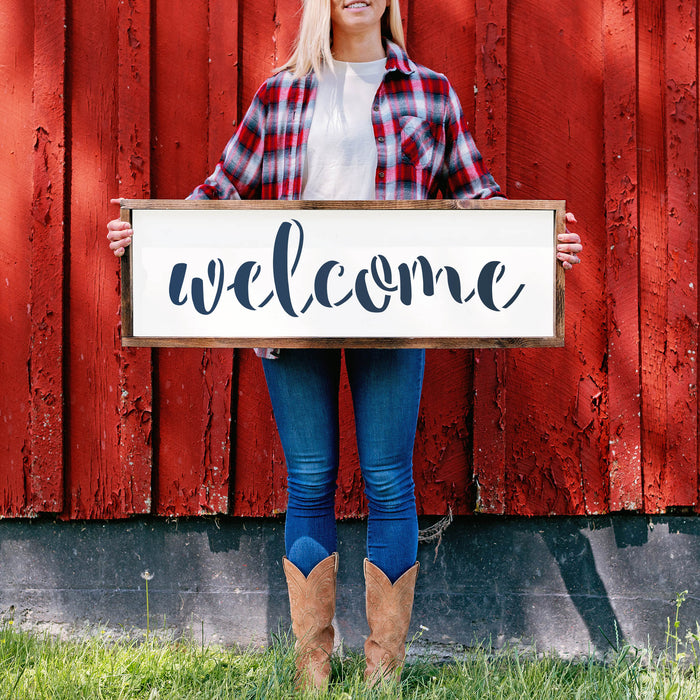 Welcome Stencil