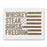 Whiskey Steak Guns American Flag Stencil