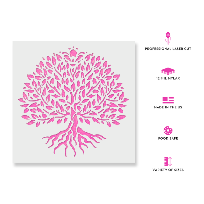 Yggdrasil Tree of Life Stencil