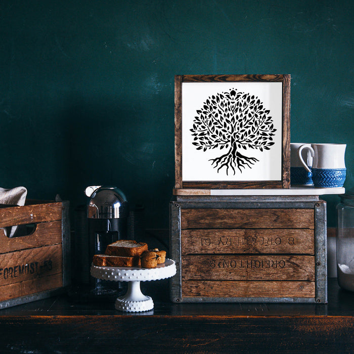 Yggdrasil Tree of Life Stencil