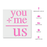 You Plus Me Equals Us Stencil