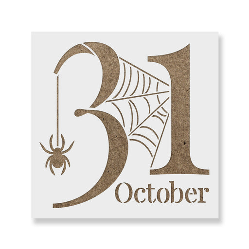 31 October Spider Web Stencil