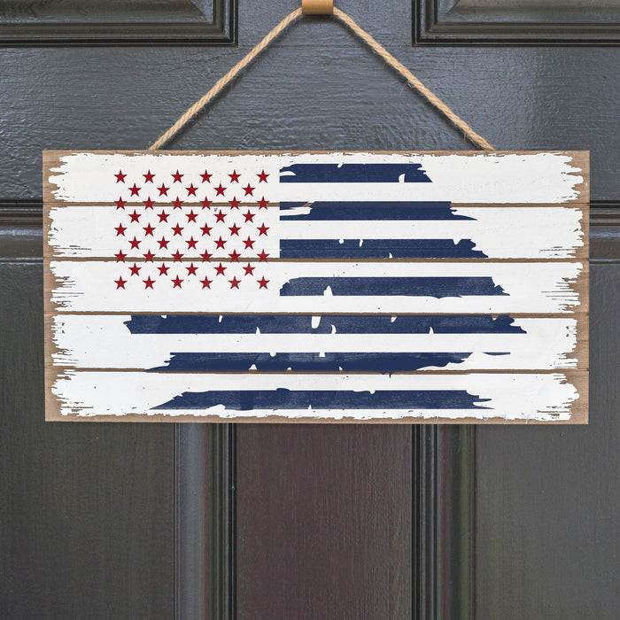 American Flag Distressed Stencil