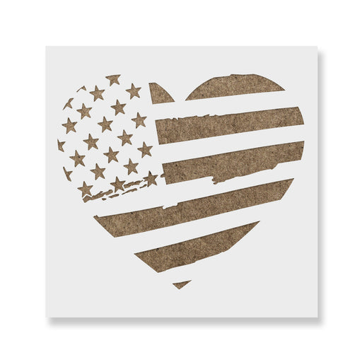 American Flag Stencil Distressed Flag Stencil Tattered Flag Torn Flag  Patriotic Stencil USA Reusable Stencil for Wood 