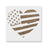 American Flag Heart Stencil