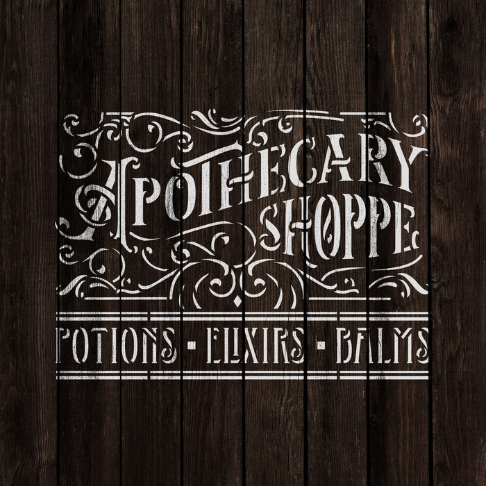 Apothecary Shoppe Stencil