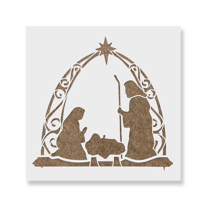 Arch Nativity Stencil
