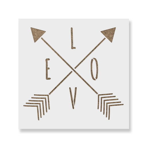 Arrow Love Stencil