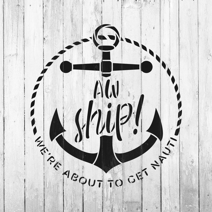 Aw Ship Anchor Stencil