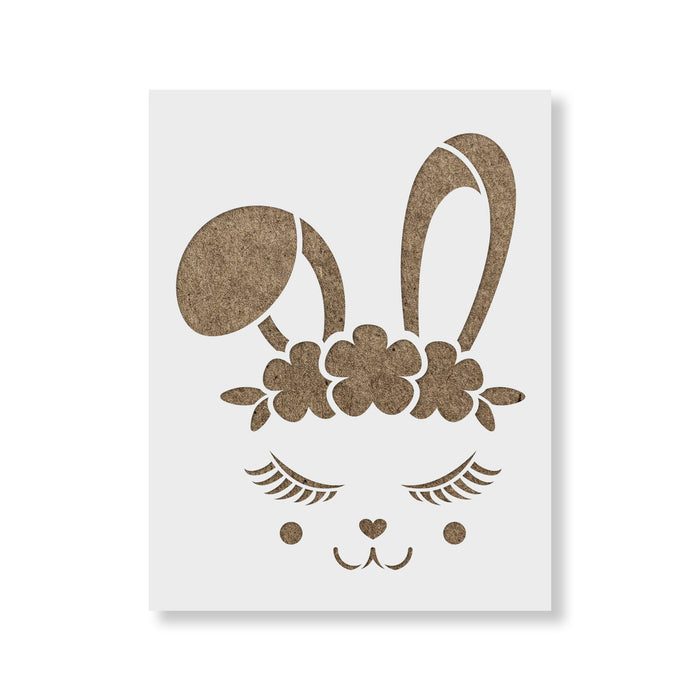 Baby Bunny Head Stencil