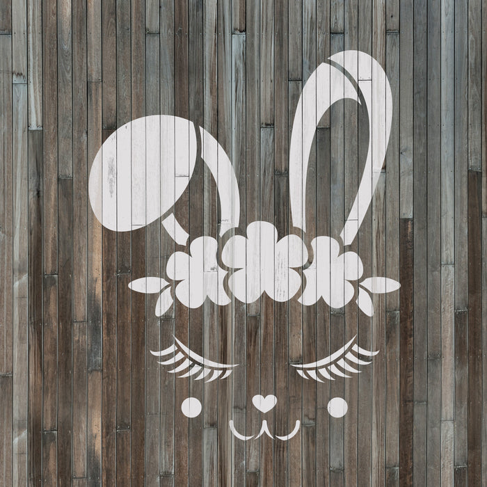 Baby Bunny Head Stencil