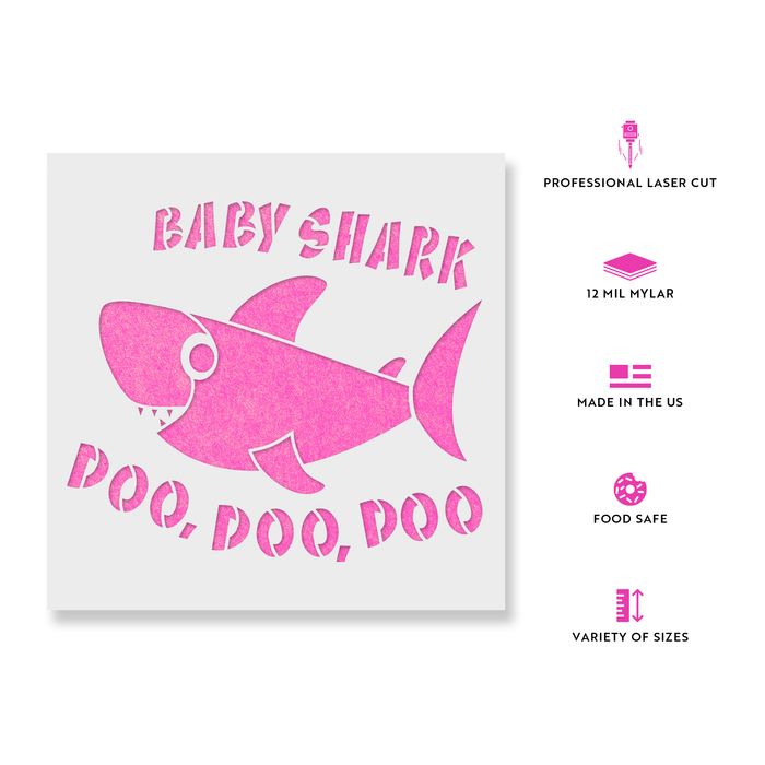 Baby Shark Stencil
