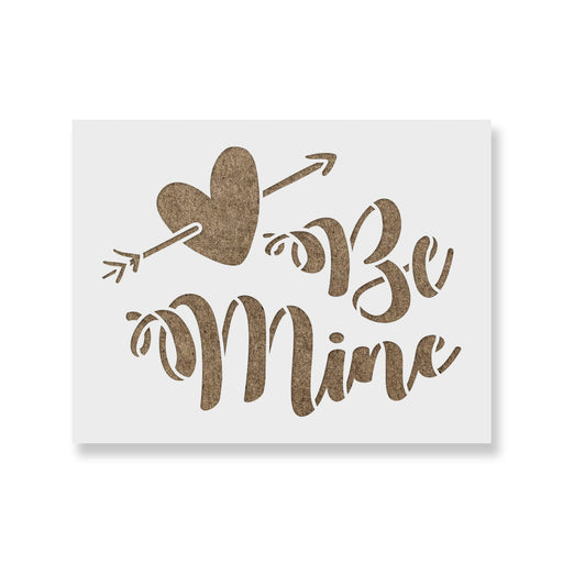Be Mine Valentines Stencil