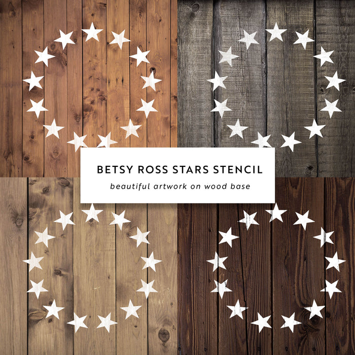 Betsy Ross Stars Stencil