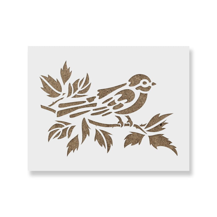 Bird on Branch Stencil