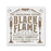 Black Flame Candle Sign Stencil