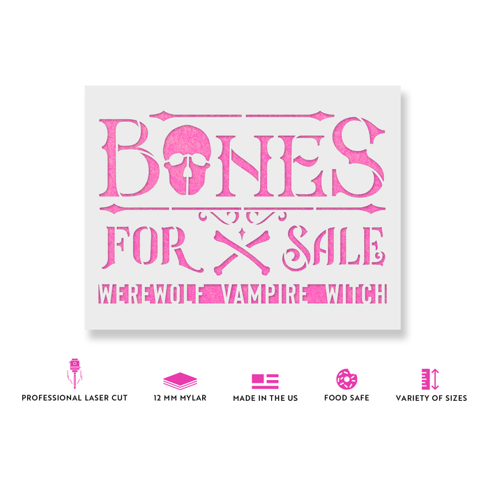 Bones For Sale Stencil