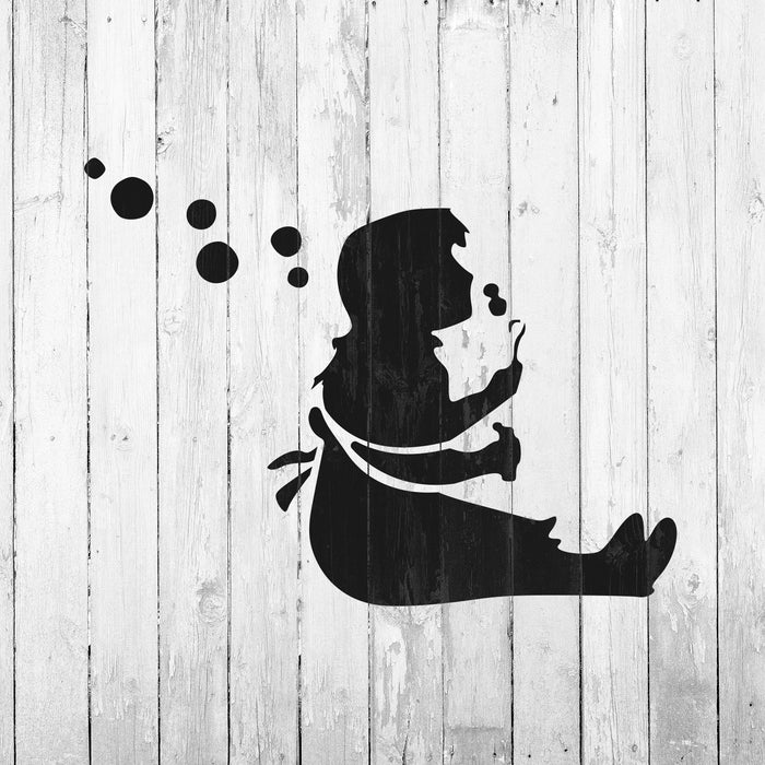 Bubbles Banksy Stencil