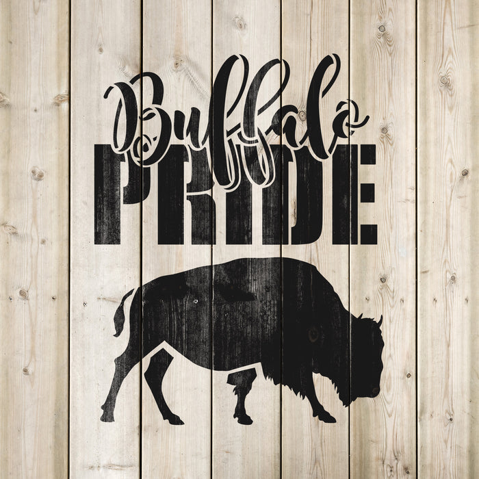 Buffalo Pride Stencil