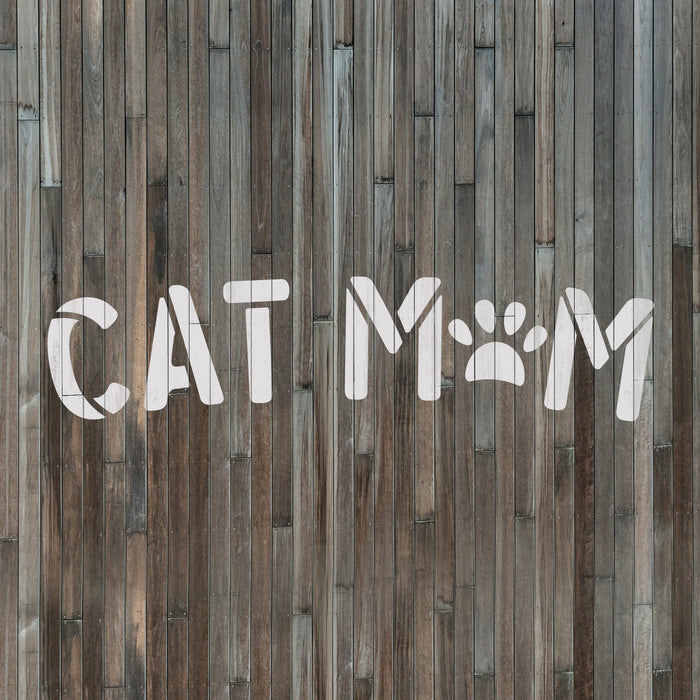 Cat Mom Stencil