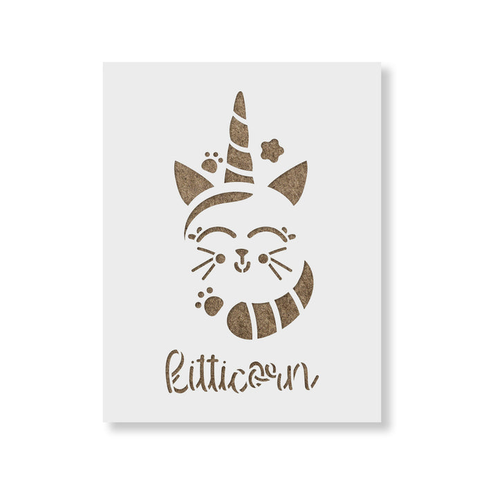 Cat Unicorn Stencil