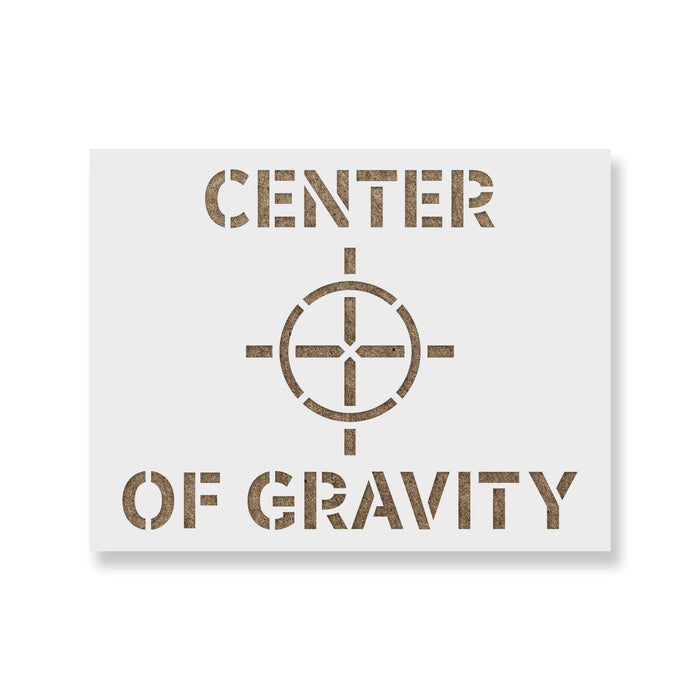 Center Of Gravity Stencil