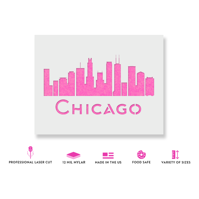 Chicago Skyline Stencil