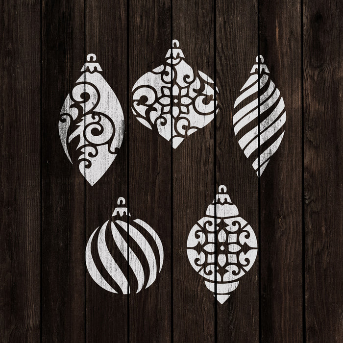 Christmas Ornaments Stencil