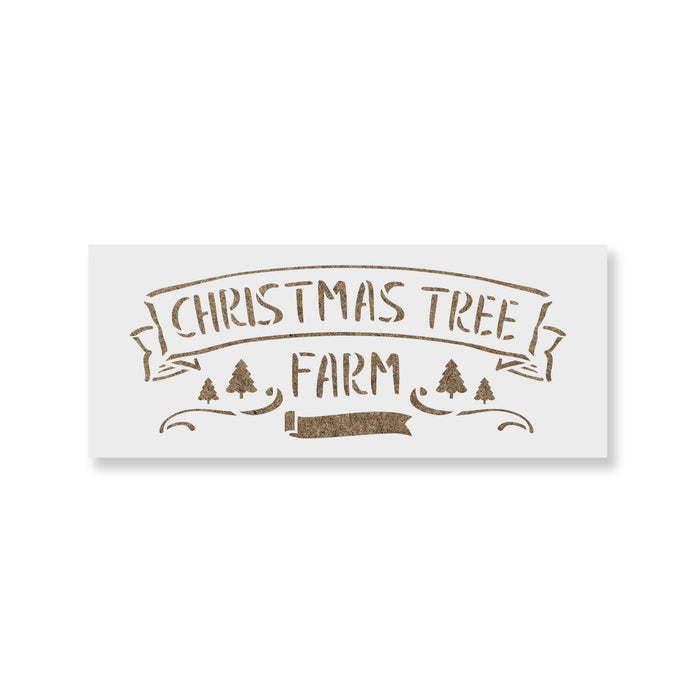 Christmas Tree Farm Stencil