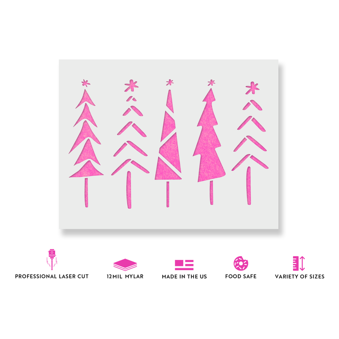 Christmas Tree Quintet Stencil