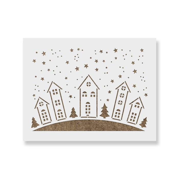 Christmas Village Stencil