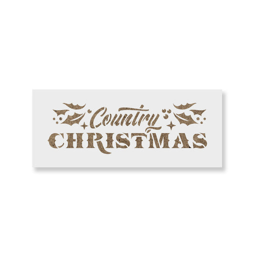Country Christmas Stencil