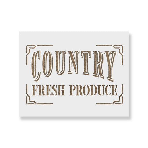 Country Fresh Produce Stencil