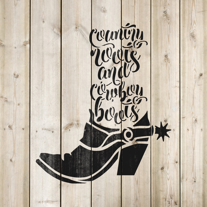 Country Roots Stencil