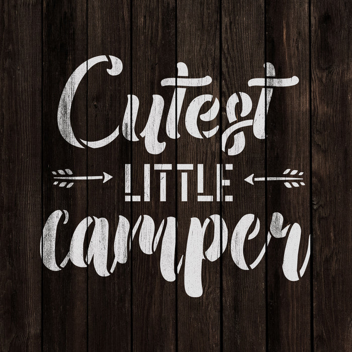 Cutest Camper Stencil