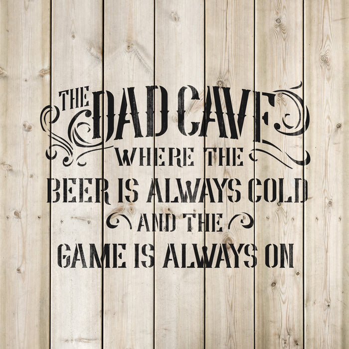 Dad Man Cave Stencil
