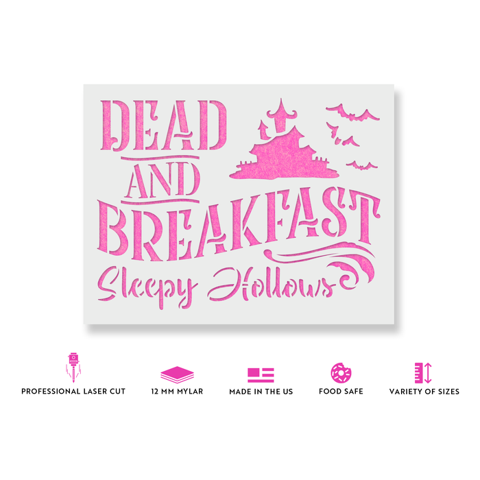 Dead And Breakfast Stencil