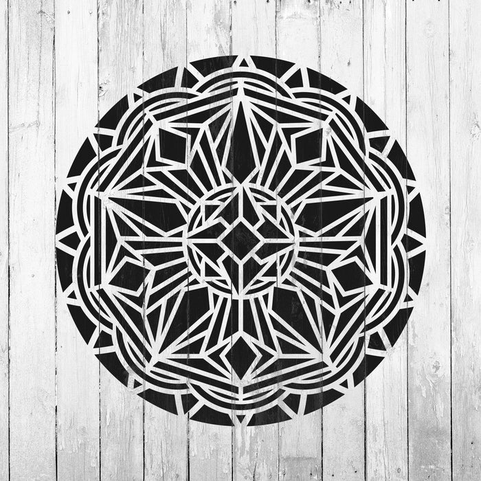 Deco Mandala Stencil