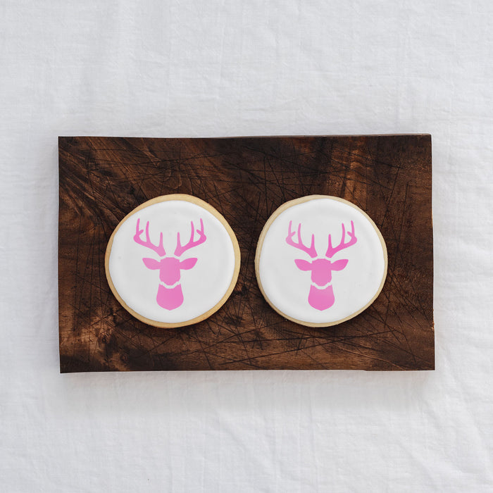 Deer Head Cookie Stencil