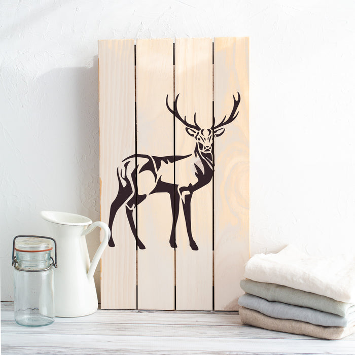 Deer Stencil - Reusable Stencil of a Buck Deer