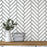 Diagonal Herringbone Tile Pattern Wall Stencil