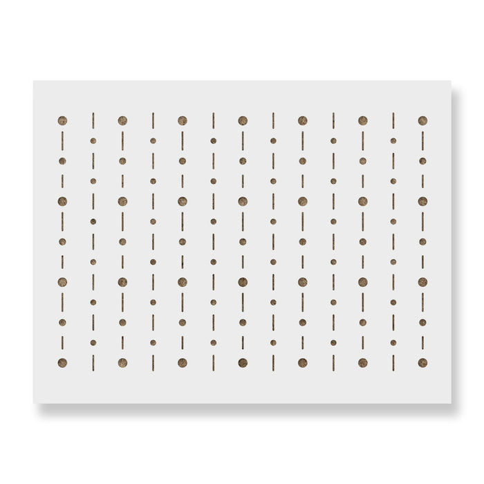 Dots And Dash Pattern Wall Stencil