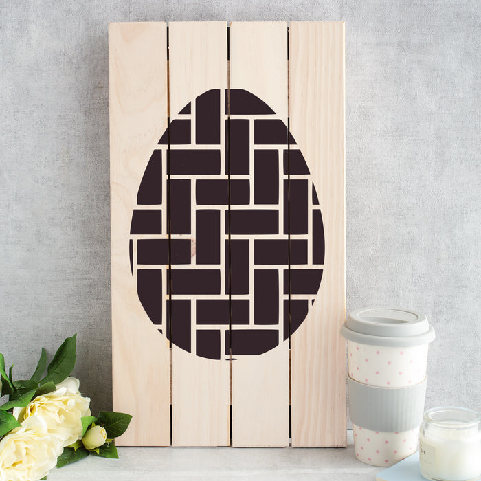 Easter Egg Blocks Stencil