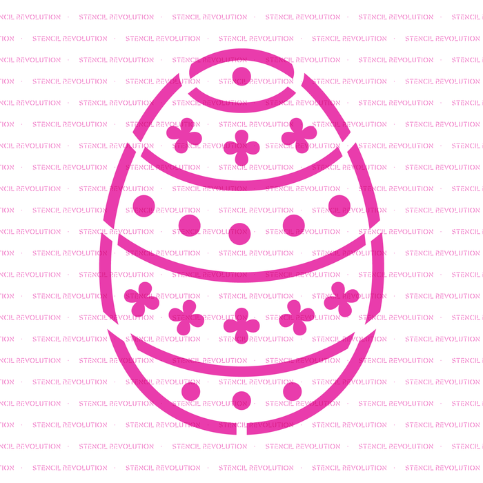 Easter Egg Cookie Stencil