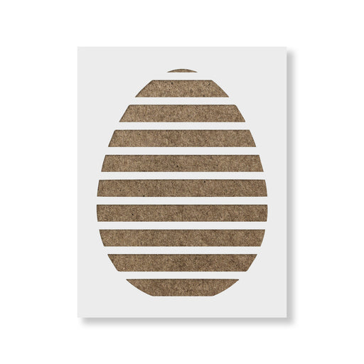 Easter Egg Stripes Stencil